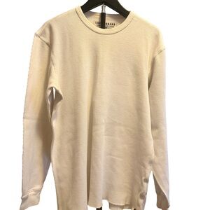Lucky Brand Off-White Thermal Long Sleeve Tee